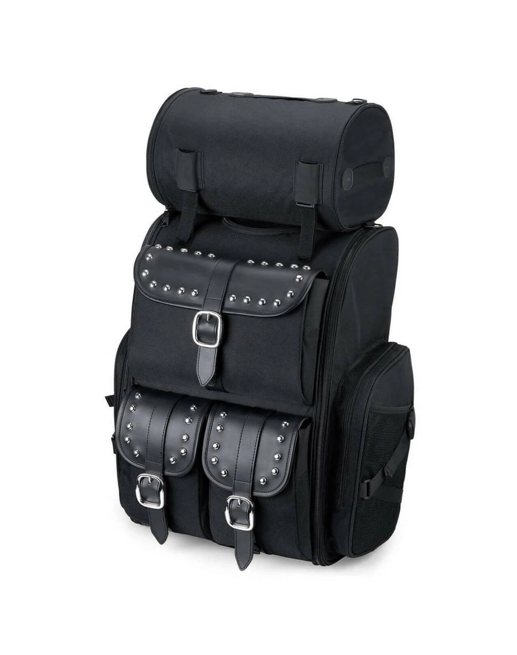 Viking Highway Extra Large Studded Motorcycle Sissy Bar Bag 1 Viking Highway Extra Large Studded Motorcycle Sissy Bar Bag