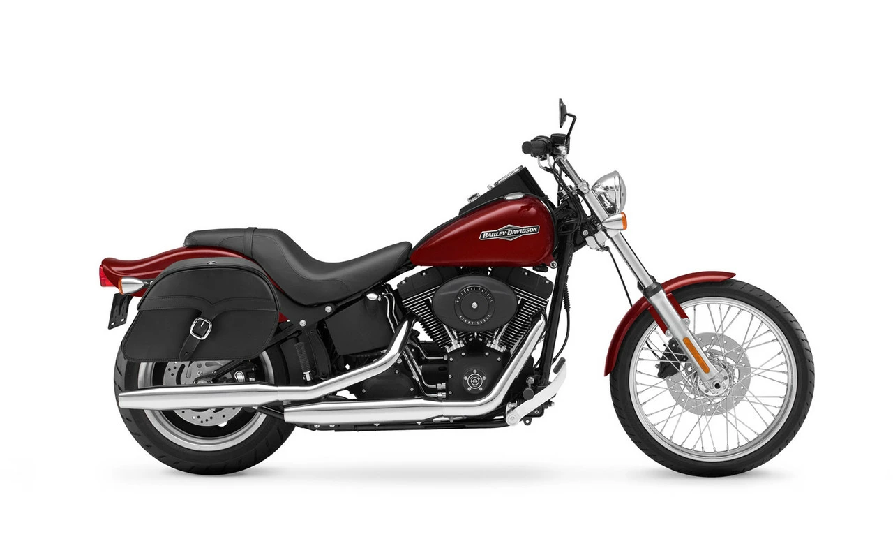 Viking Vintage Medium Leather Motorcycle Saddlebags 2 Viking Vintage Medium Leather Motorcycle Saddlebags - Image 2