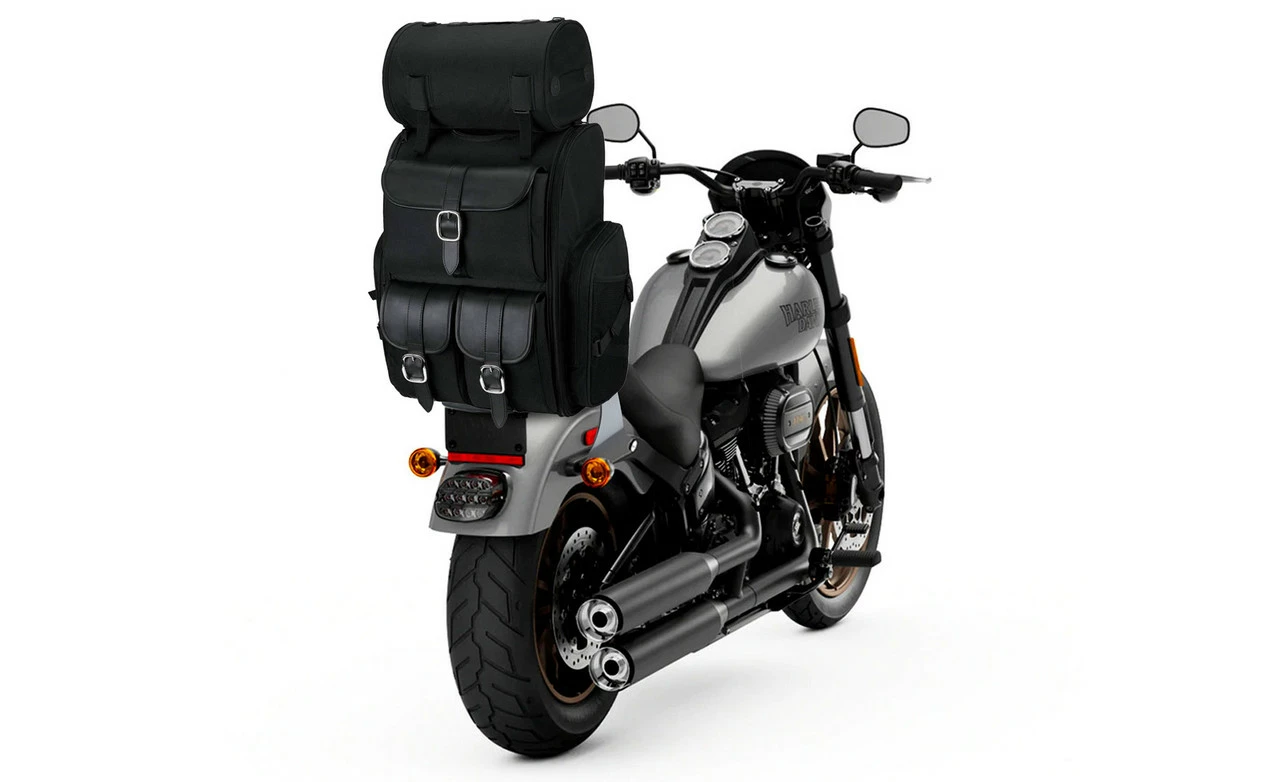 Viking Highway Extra Large Plain Motorcycle Sissy Bar Bag - Image 2