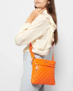 Tangerine Metro Flat Crossbody