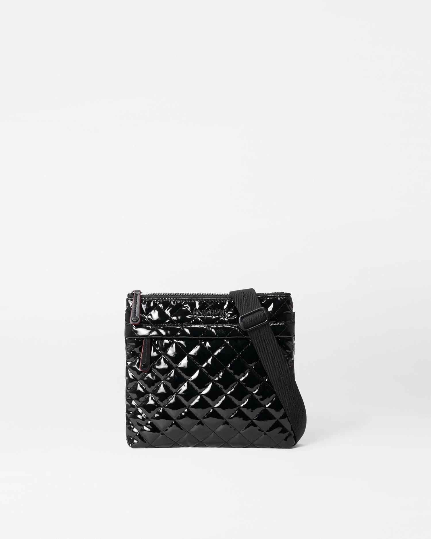 Black Lacquer Metro Flat Crossbody 2 Black Lacquer Metro Flat Crossbody - Image 2