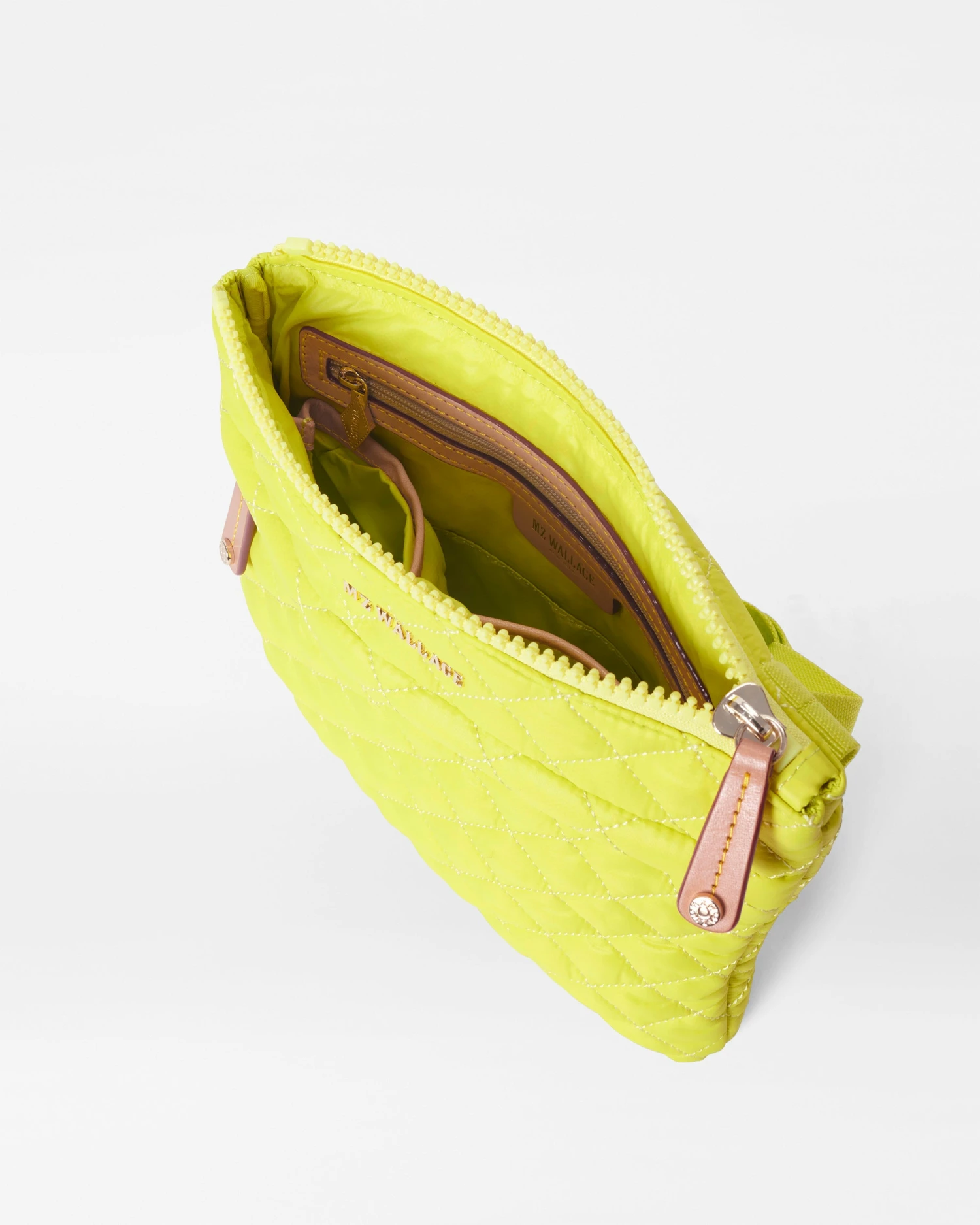 Acid Yellow Metro Flat Crossbody 4 Acid Yellow Metro Flat Crossbody - Image 4