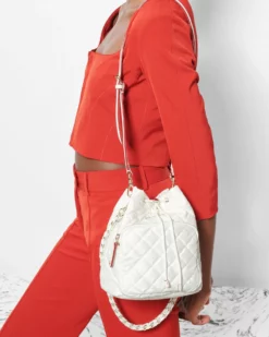 Pearl Metallic Crosby Drawstring Bucket Bag -US Suitcase Sales Store 1333C1602 A12