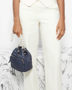 Dawn/White Crosby Drawstring Bucket Bag -US Suitcase Sales Store 1333C1904 A10