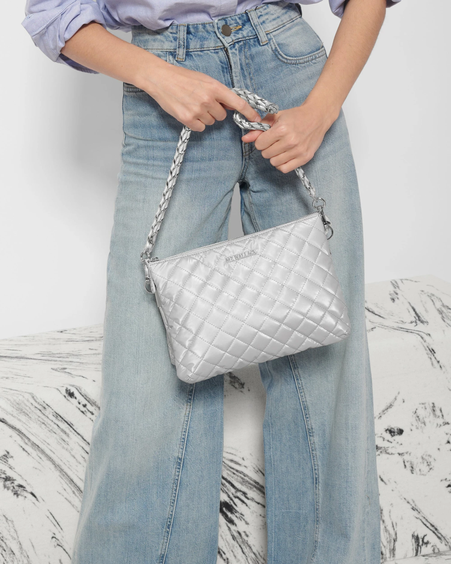 Oyster Metallic Large Crosby Pippa 2 Oyster Metallic Large Crosby Pippa - Image 2