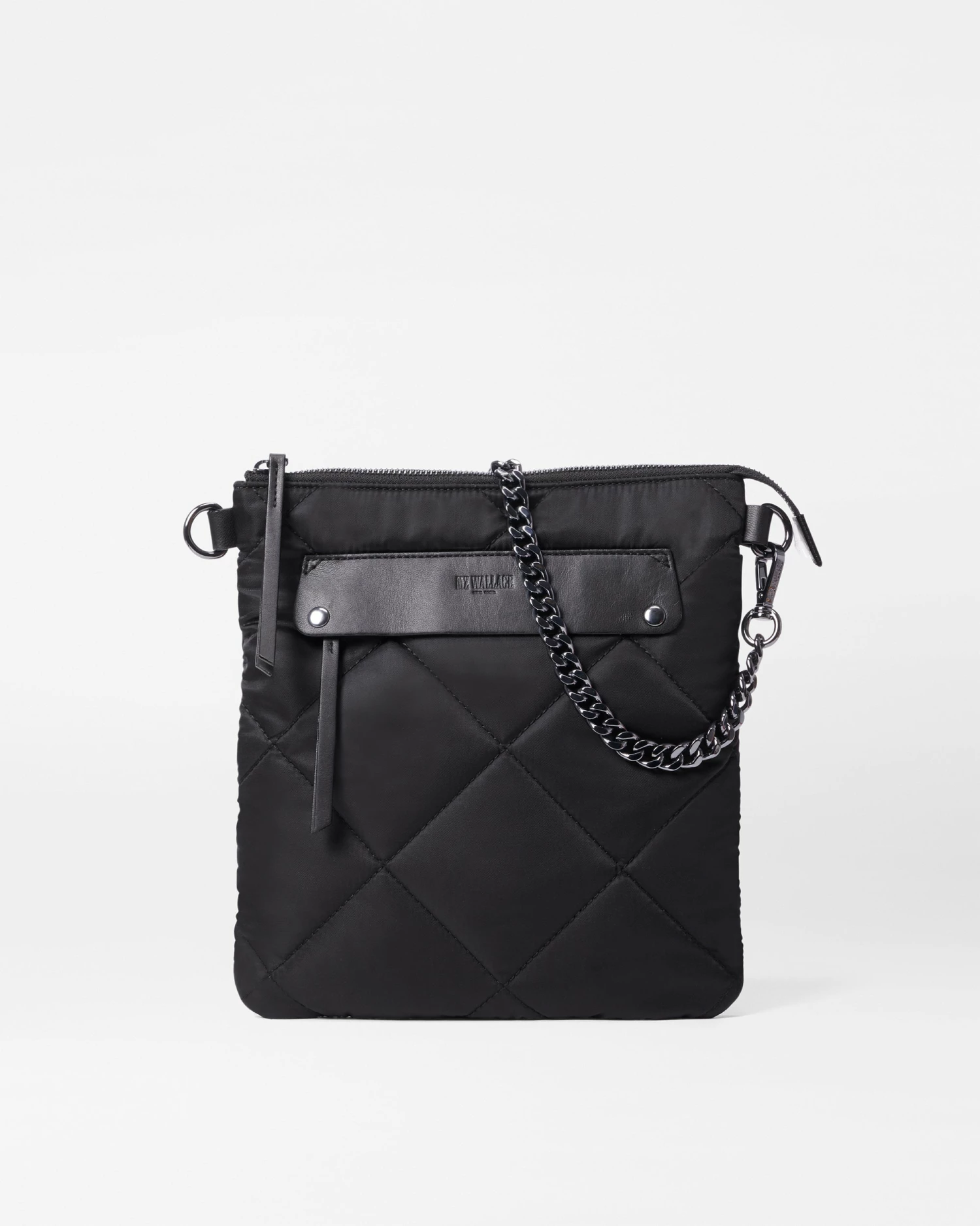 Black Madison Flat Crossbody 2 Black Madison Flat Crossbody - Image 2