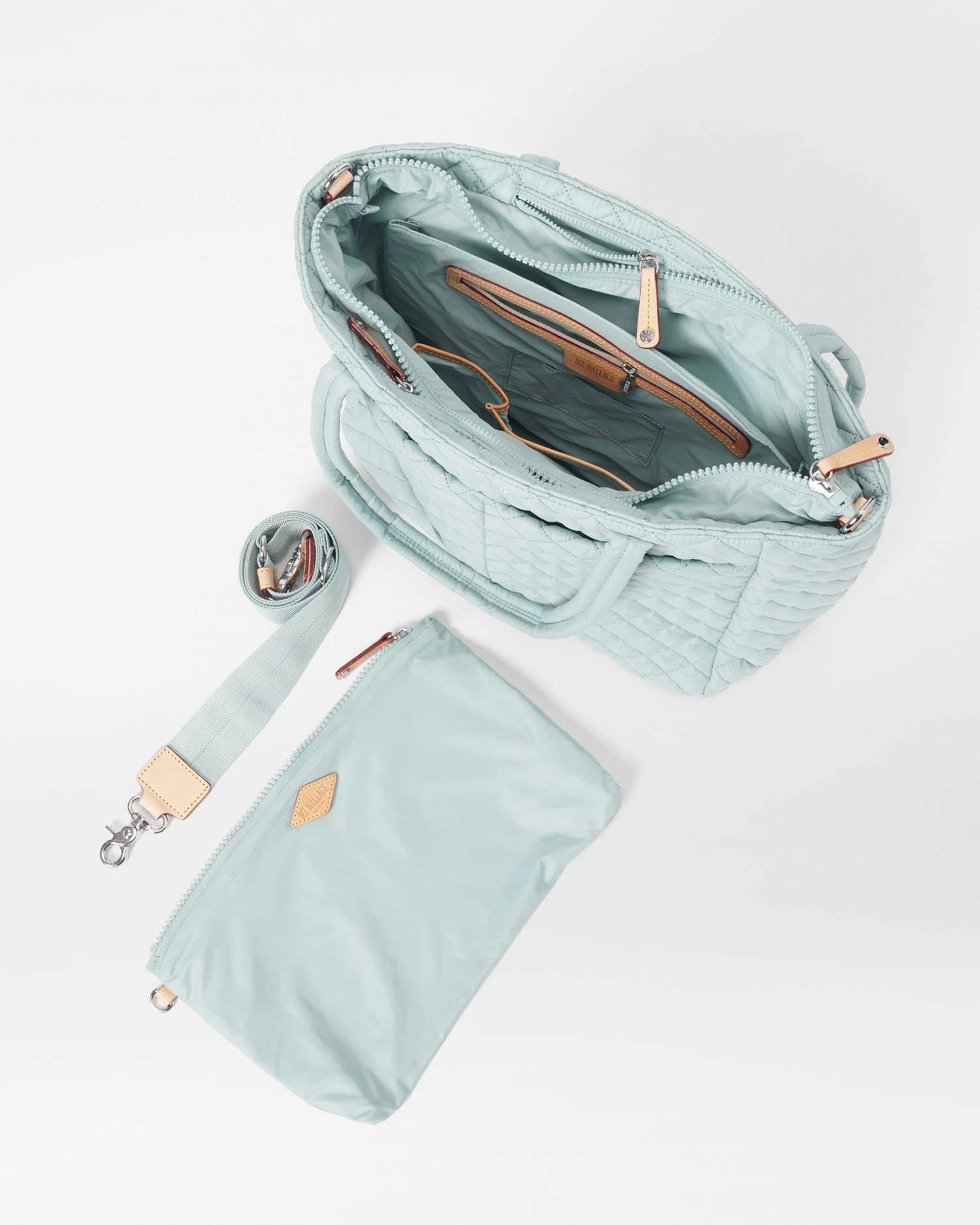 Silver Blue Large Metro Quatro Tote 5 Silver Blue Large Metro Quatro Tote - Image 5