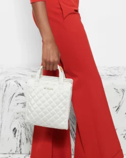 Pearl Metallic Mini Box Tote