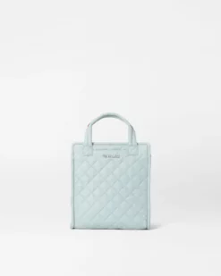 Silver Blue Mini Box Tote