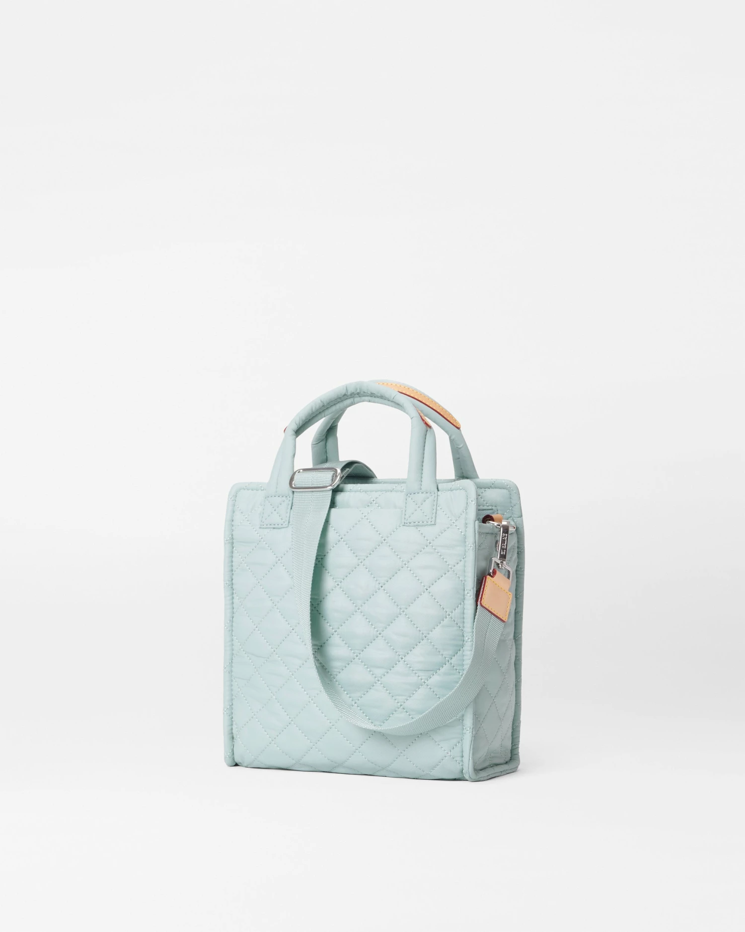 Silver Blue Mini Box Tote 3 Silver Blue Mini Box Tote - Image 3