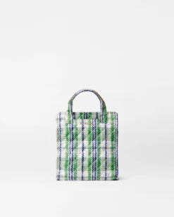 Spring Plaid Mini Box Tote