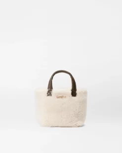 Shearling Micro Metro Tote Deluxe