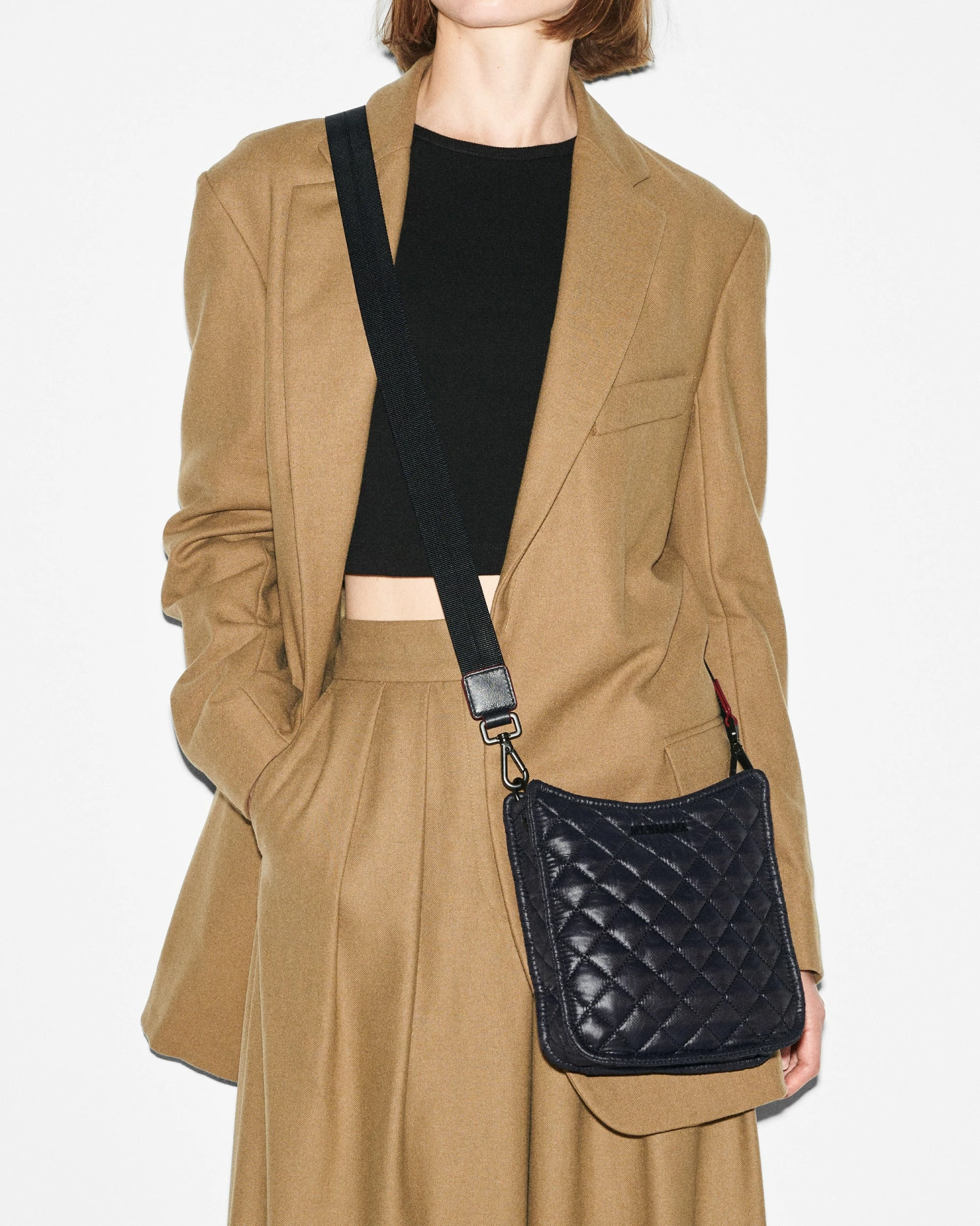 Black Small Metro Box Crossbody 2 Black Small Metro Box Crossbody - Image 2