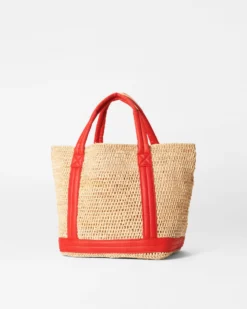 Raffia With Cherry Small Raffia Tote -US Suitcase Sales Store 1471N1930 A2