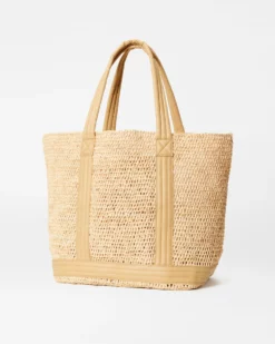 Raffia/Camel Large Raffia Tote -US Suitcase Sales Store 1472N1914 A2