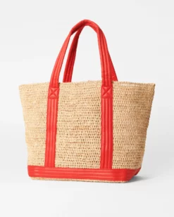 Raffia With Cherry Large Raffia Tote -US Suitcase Sales Store 1472N1930 A2