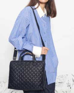 Black Medium Metro Box Tote -US Suitcase Sales Store 1479X1590 A11