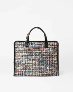 Midnight Sparkle Boucle Medium Metro Box Tote