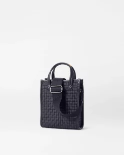 Black Micro Woven Box Tote 7 Black Micro Woven Box Tote -US Suitcase Sales Store 1497N1590 A2