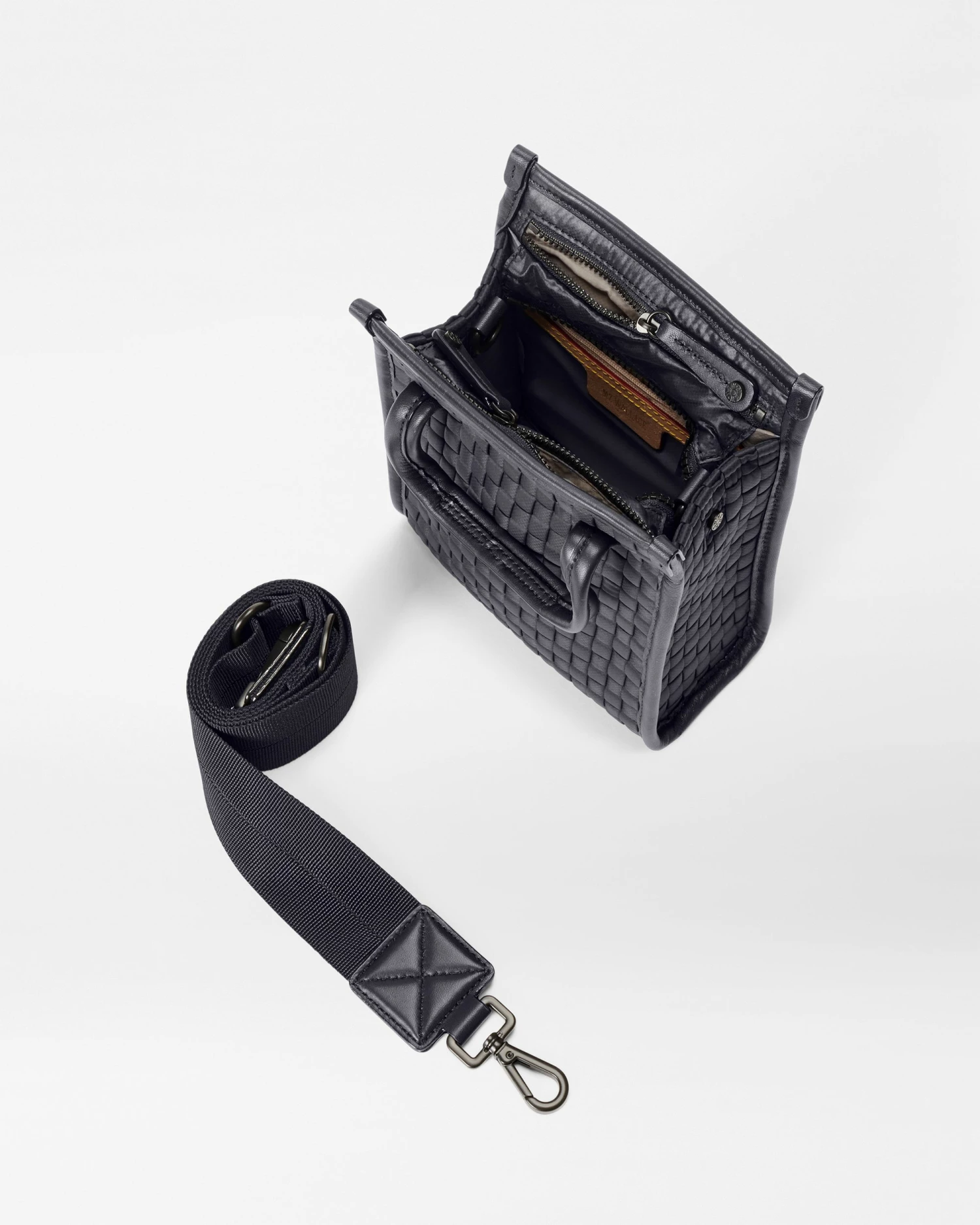 Black Micro Woven Box Tote 4 Black Micro Woven Box Tote - Image 4