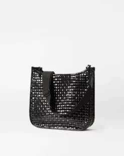 Black Lacquer Woven Box Crossbody 6 Black Lacquer Woven Box Crossbody -US Suitcase Sales Store 1500N1742 A2