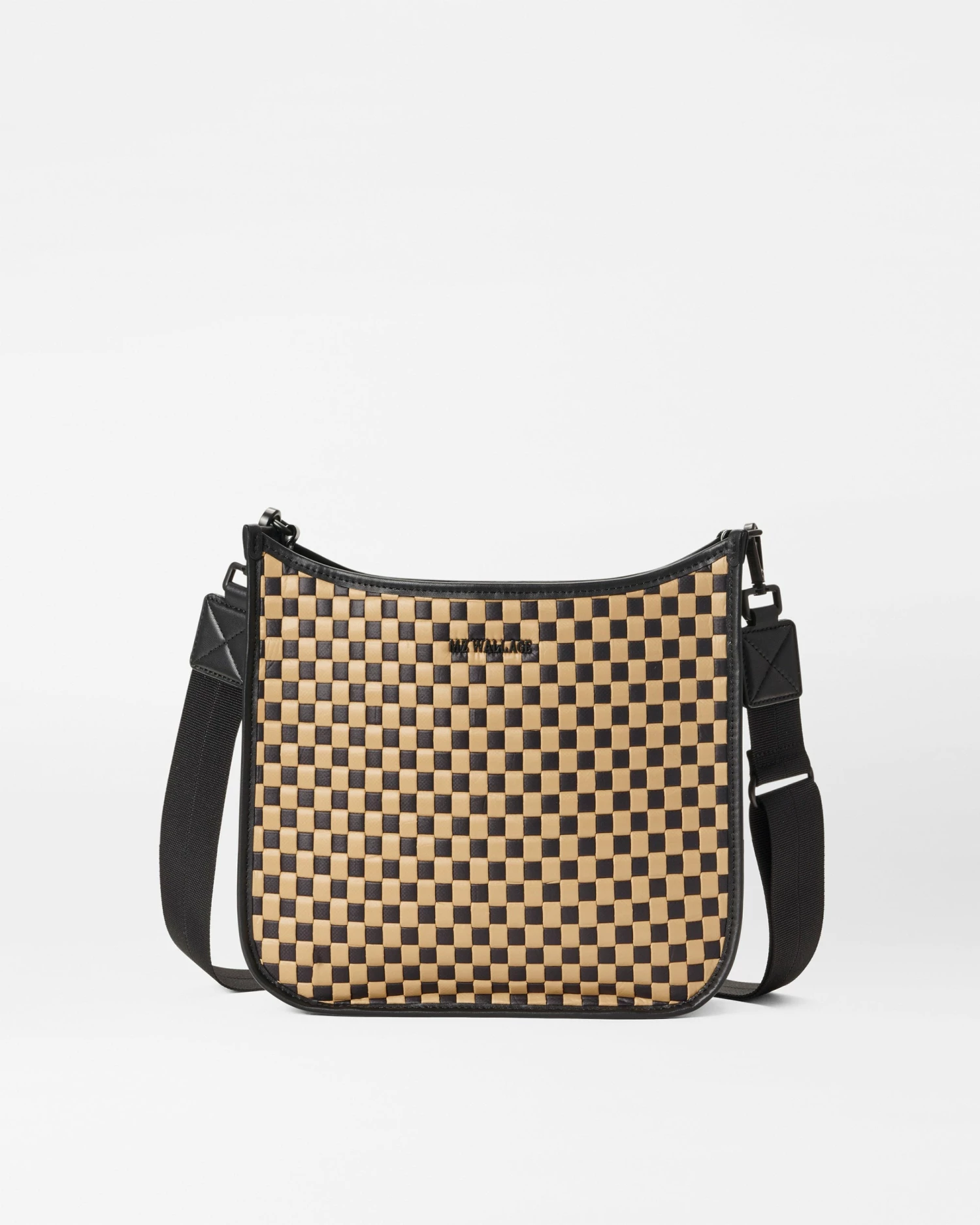 Camel & Black Woven Box Crossbody 1 Camel & Black Woven Box Crossbody