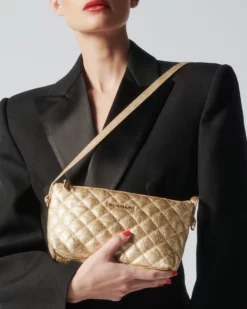 Pale Gold Mini Buckle Shoulder Bag -US Suitcase Sales Store 1501N1874 A12