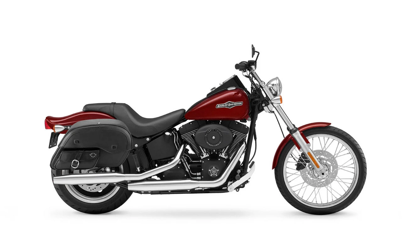 Viking Essential Side Pocket Large Universal Leather Motorcycle Saddlebags 2 Viking Essential Side Pocket Large Universal Leather Motorcycle Saddlebags - Image 2