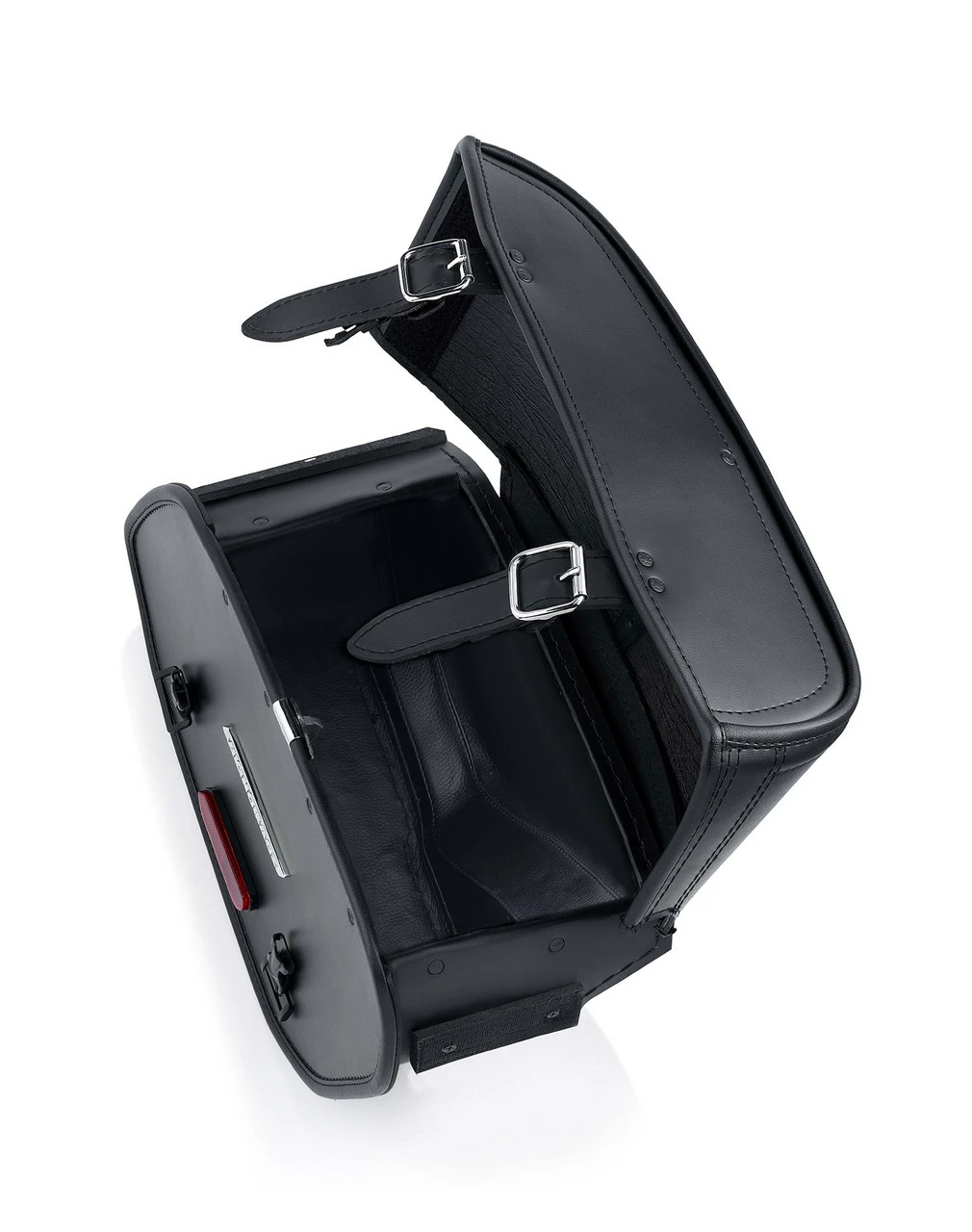 Viking Buckler Large Shock Cut-out Leather Motorcycle Saddlebags For Harley Dyna 5 Viking Buckler Large Shock Cut-out Leather Motorcycle Saddlebags For Harley Dyna - Image 5