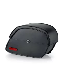 Viking California Large Leather Motorcycle Saddlebags