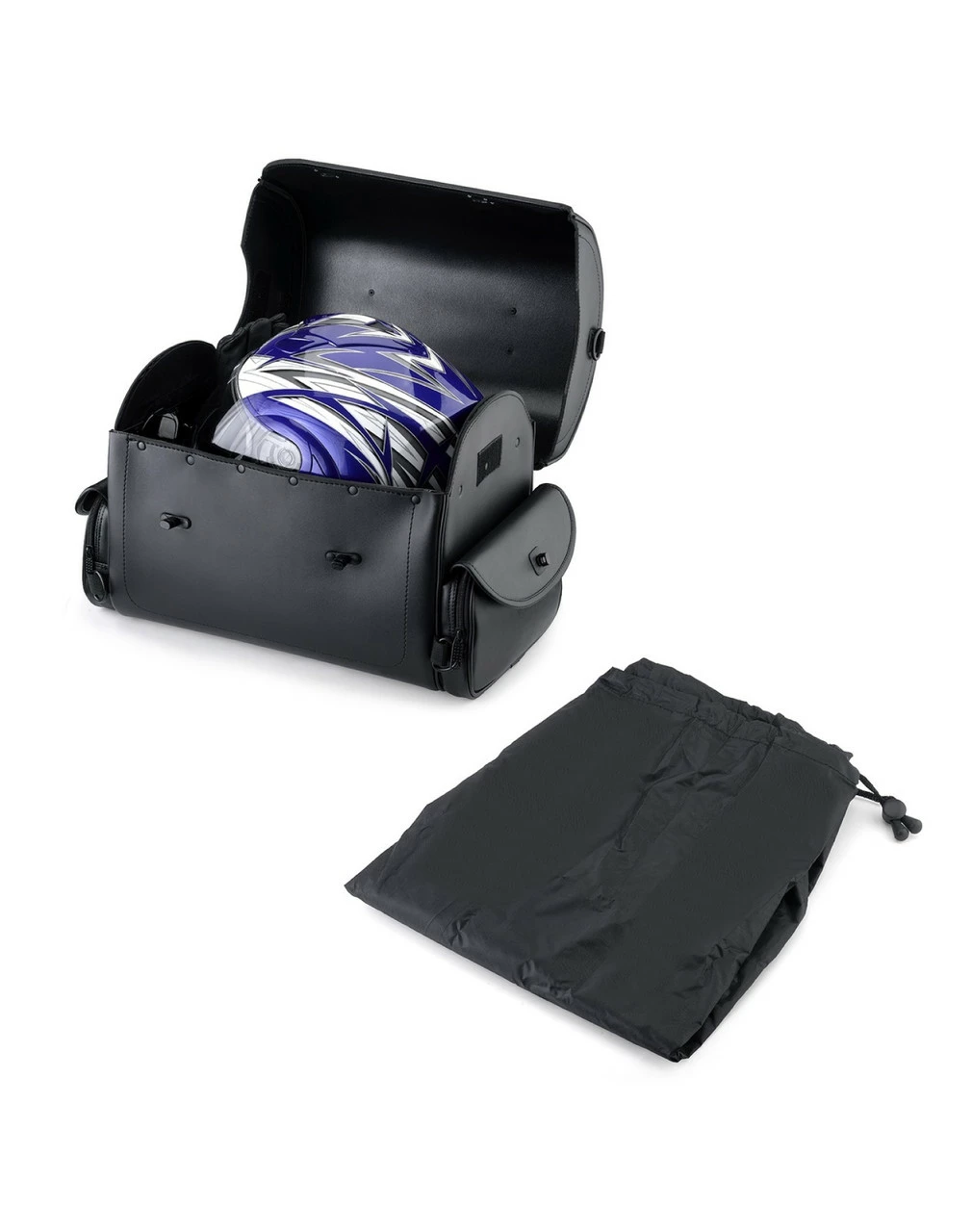 Viking Century Medium Leather Motorcycle Sissy Bar Bag 4 Viking Century Medium Leather Motorcycle Sissy Bar Bag - Image 4