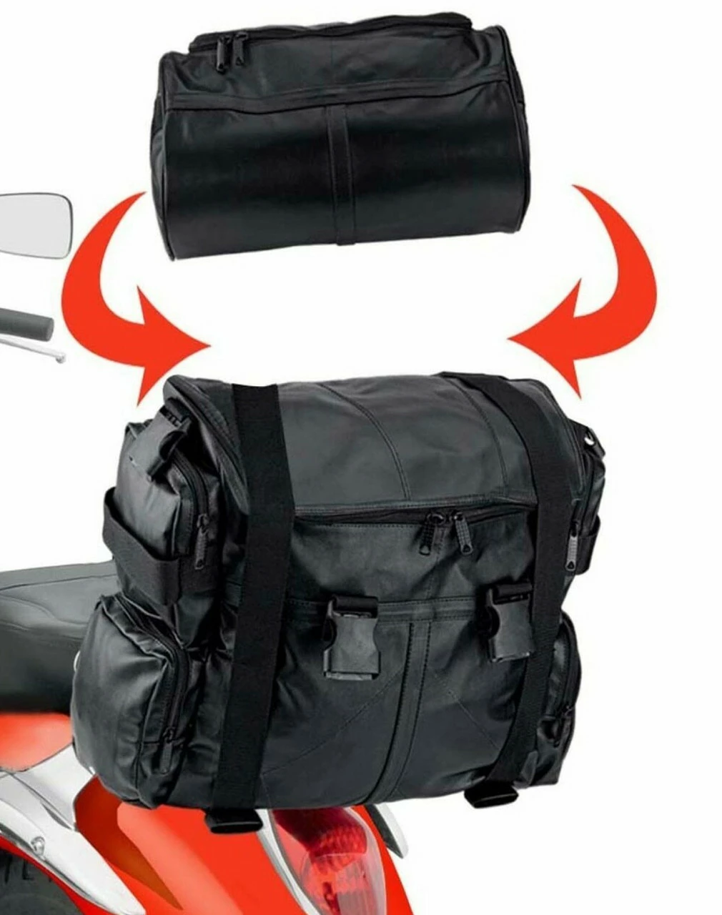 Viking Aero Expandable Medium Motorcycle Tail Bag 3 Viking Aero Expandable Medium Motorcycle Tail Bag - Image 3