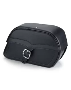 Viking Vintage Single Strap Large Leather Motorcycle Saddlebags