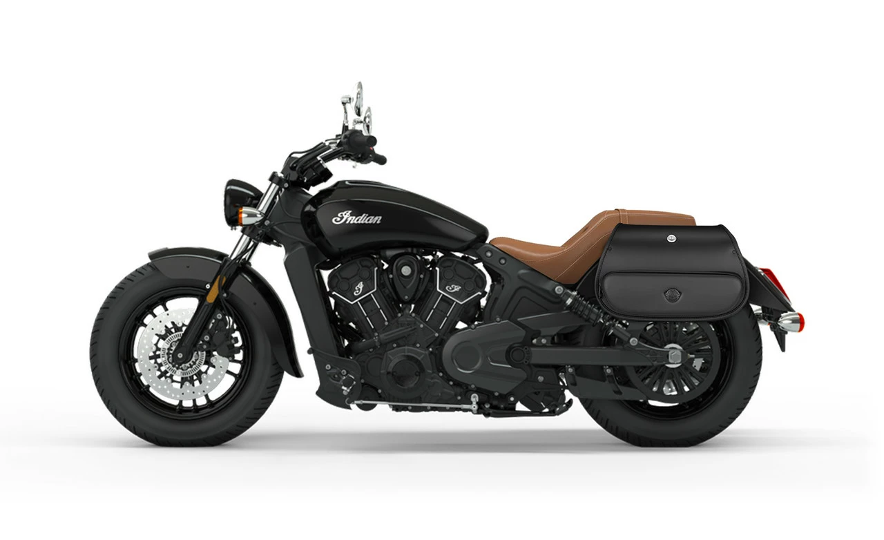 Viking Tomahawk Small Indian Scout Specific Leather Motorcycle Solo Saddlebag 3 Viking Tomahawk Small Indian Scout Specific Leather Motorcycle Solo Saddlebag - Image 3