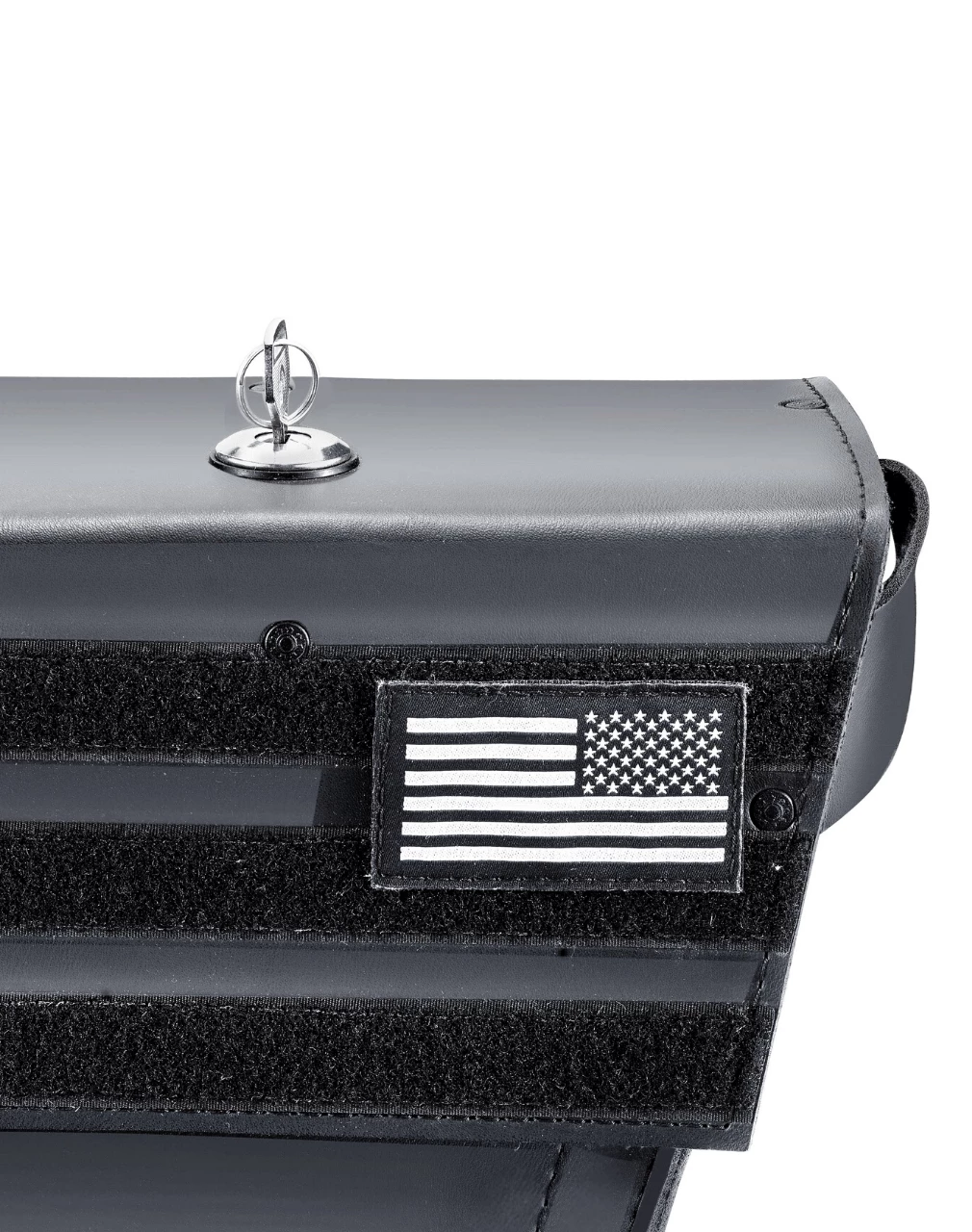 Viking Military Medium Leather Motorcycle Saddlebags For Harley Sportster 883 Low XL883L 5 Viking Military Medium Leather Motorcycle Saddlebags For Harley Sportster 883 Low XL883L - Image 5