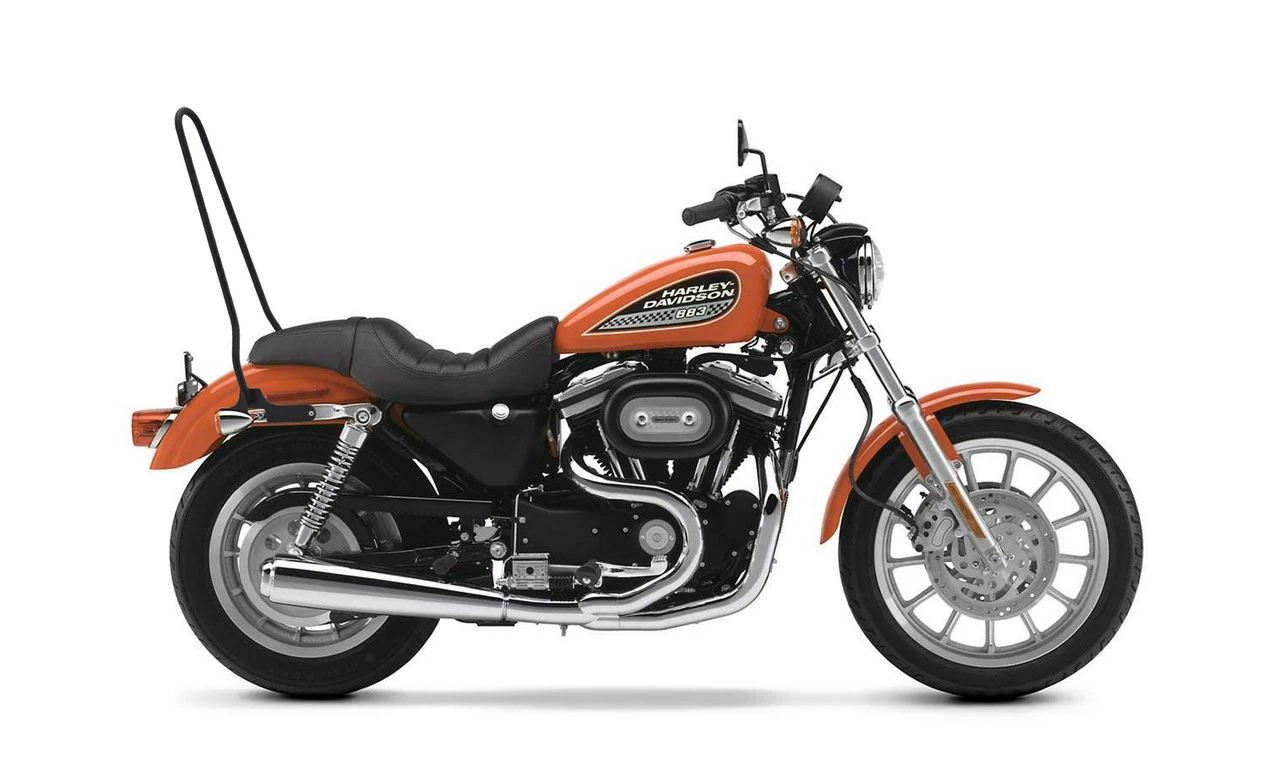 Iron Born Standard 25" Sissy Bar For Harley Sportster 883 Low XL883L Matte Black 2 Iron Born Standard 25" Sissy Bar For Harley Sportster 883 Low XL883L Matte Black - Image 2