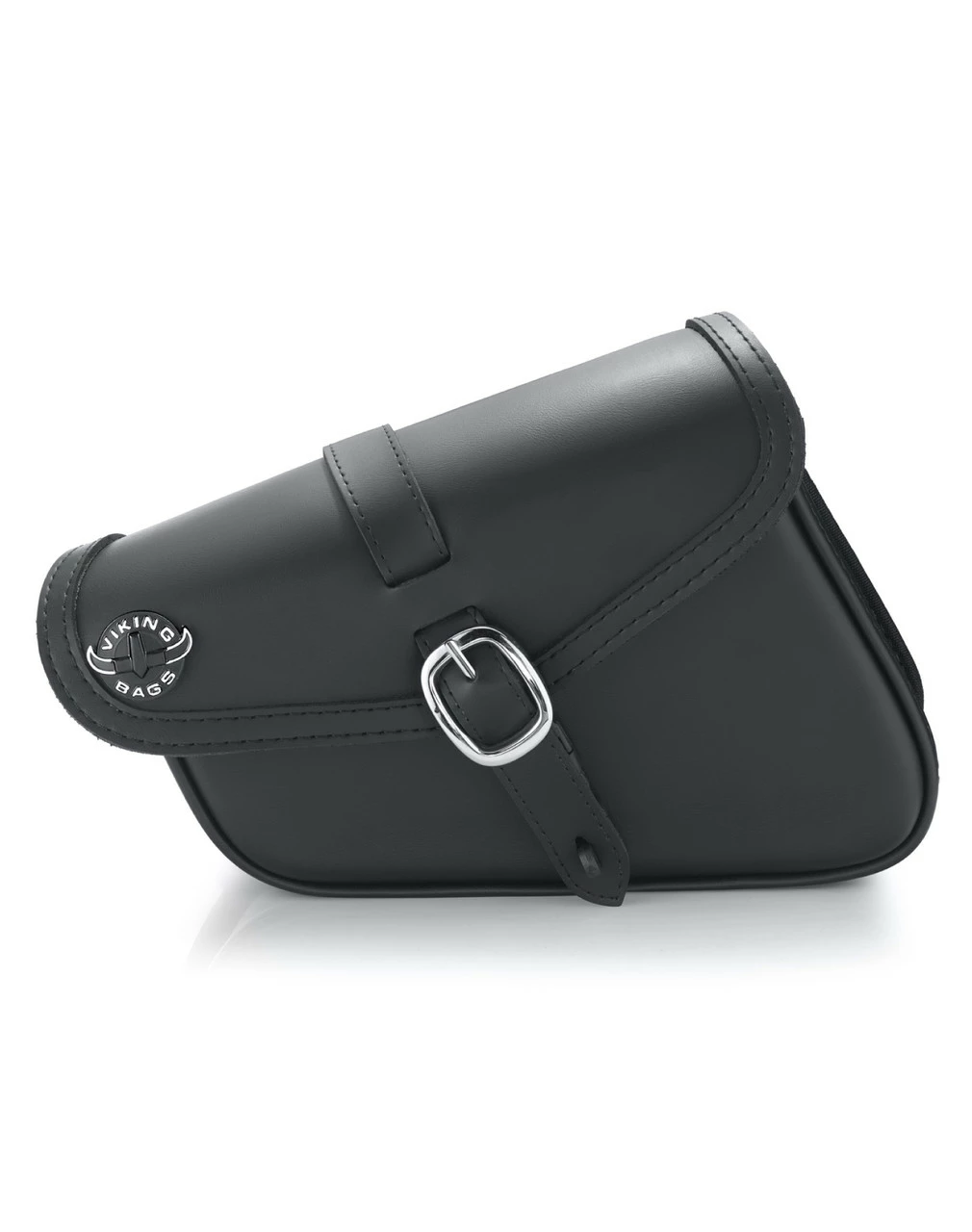 Viking Diablo Plain Leather Motorcycle Right Solo Bag For Harley Softail 3 Viking Diablo Plain Leather Motorcycle Right Solo Bag For Harley Softail - Image 3