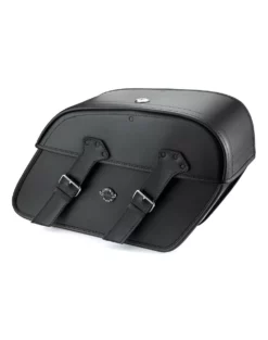 Viking Raven Large Universal Motorcycle Leather Saddlebags