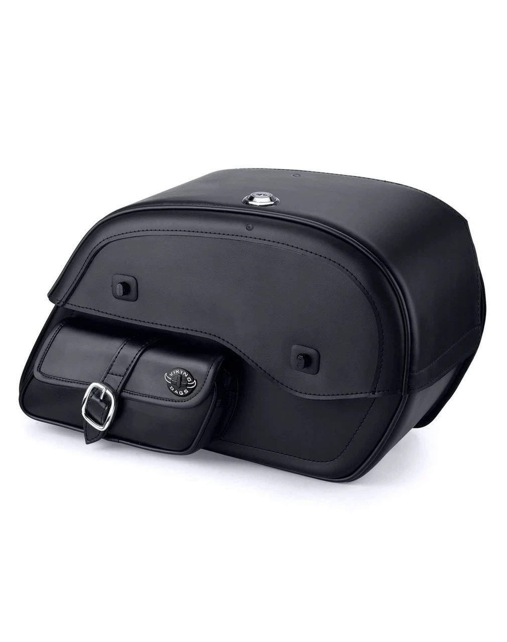 Viking Essential Side Pocket Large Universal Leather Motorcycle Saddlebags 1 Viking Essential Side Pocket Large Universal Leather Motorcycle Saddlebags
