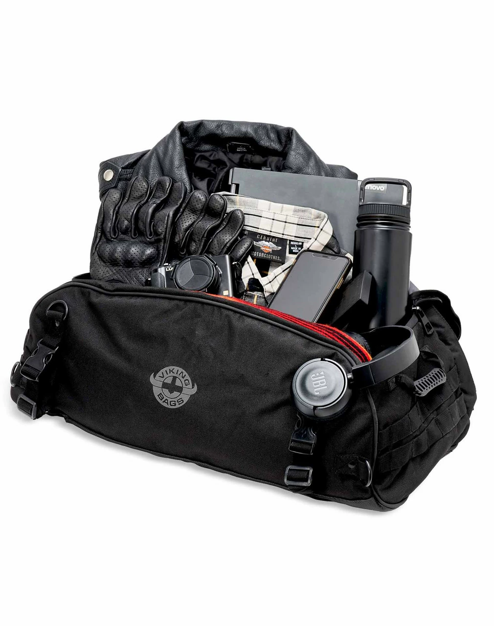 Viking Voyage Collapsible XL Motorcycle Sissy Bar Bag 4 Viking Voyage Collapsible XL Motorcycle Sissy Bar Bag - Image 4